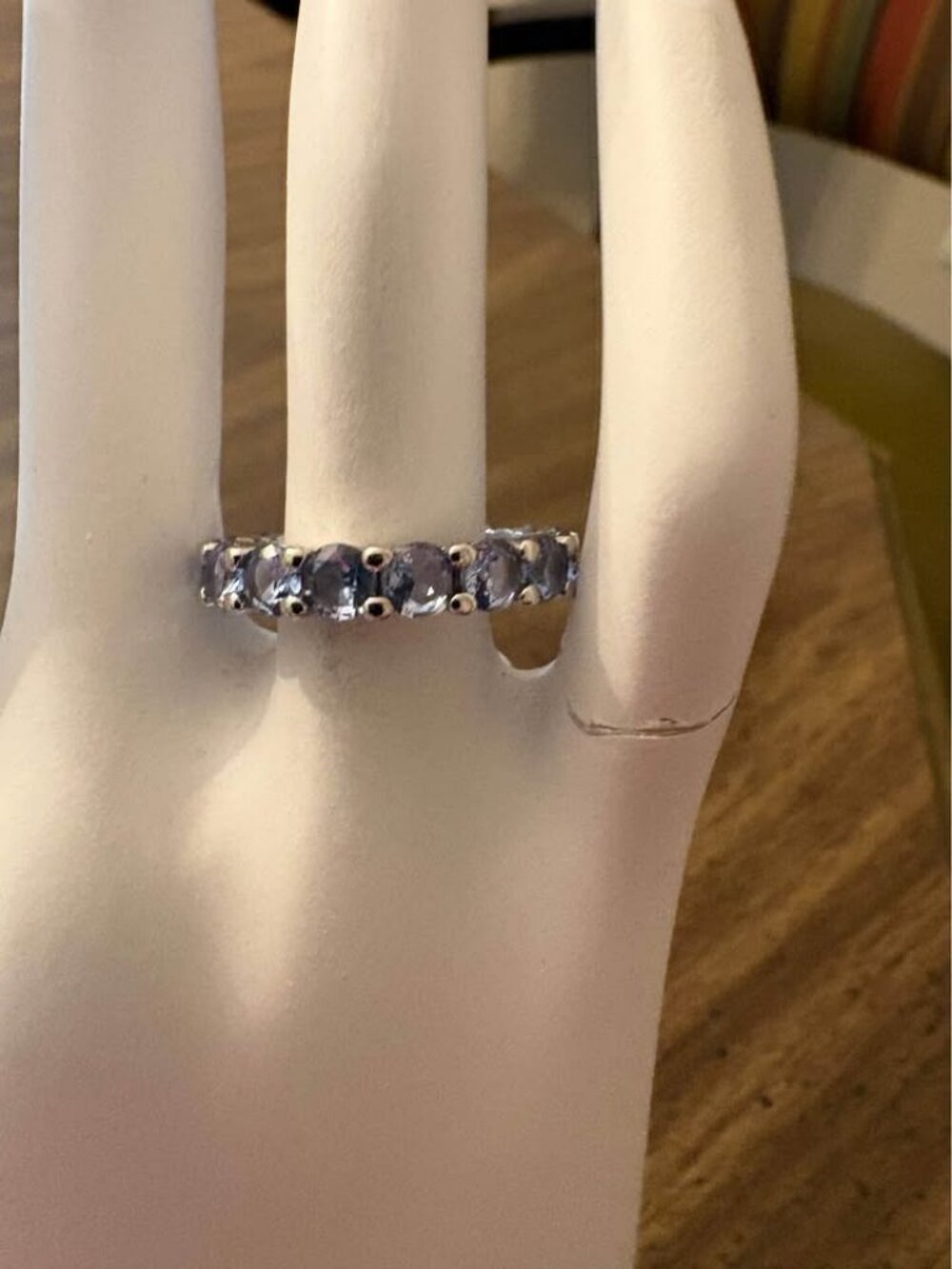 Sterling Silver Size 7 Eternity Ring
